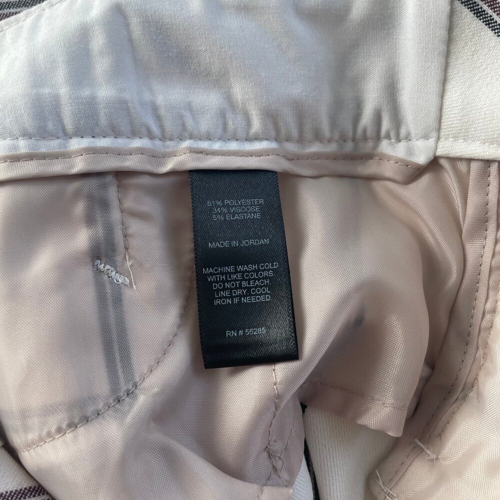 Express White Plaid Columnist Barely Boot Pants N… - image 8